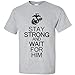 Stay Strong and Wait For Him - USMC Logo Short Sleeve T-Shirt