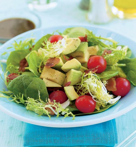 Gourmet Avocado Spinach and Bacon Salad