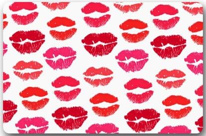 Fashionable Design Red Lips ,Swiss Design Sexy Doormat,Indoor/Outdoor Floor Mat 23.6"(L) x 15.7"(W)