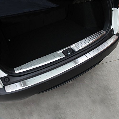 Vesul 2PCs Rear Bumper Inside and Outside Protector Rear Bumper Sill Plate For Honda Vezel HR-V HRV 2014-2016
