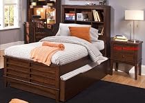 Big Sale Liberty Furniture Chelsea Square 3 Pc - Twin Bookcase Bed, Twin Trundle Unit, Student Desk & Hutch