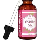 Leven Rose Organic Unrefined Rosehip Oil for Healthier Hair and Softer Skin, 1 fl. oz.