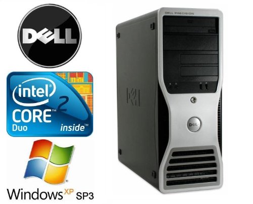 Dell Precision T3400 Tower Workstation - Intel Core 2 Duo 2.4GHz Processor - 256MB Dual Display Graphics Card - 250GB Hard Drive - 4GB Memory - DVD Writer - Genuine Windows XP Professional Service Pack 3