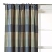 Classic Home Plaid Window Panel - Blue/ Brown (54x84")