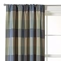 Classic Home Plaid Window Panel - Blue/ Brown (54x84")