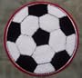 3 Inch Soccer ball Chenille Patch