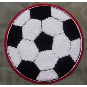 Buy 3 Inch Soccer ball Chenille Patch by Varsity Sports Apparel