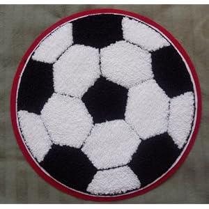 Buy 3 Inch Soccer ball Chenille Patch by Varsity Sports Apparel