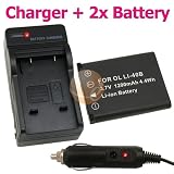 2 x EN-EL10 Replacement Battery + Smart Battery Charger FOR Nikon CoolPix S200 / S210 / S220 / S230 / S3000 / S4000 / S500 / S510 / S520 / S570 / S60 / S600 / S660 / S700 Digital SLR Camera