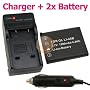 2 x NP-45 Replacement Battery + Smart Battery Charger FOR Fuji FinePix S610 / XP10 / J10 / J100 / J110W / J12 / J120 / J150W / J15fd / J20 / J250 / J30 / J38 SLR Camera