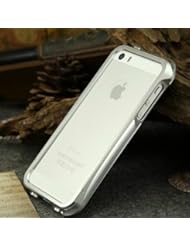 Moon Monkey Aluminum Bumper Push-pull Cover for Iphone 5/5s (White+ Silver)