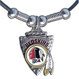 NFL Washington Redskins Leather Cord Necklace