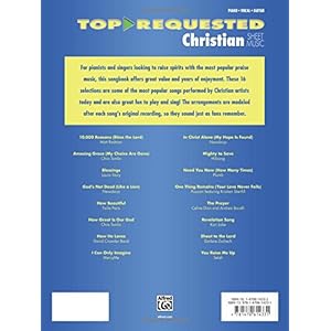 Top-Requested Christian Sheet Music: 16 Popular Praise Songs for Worship (Piano/Vocal/Guitar) (Top-Requested Sheet Music)