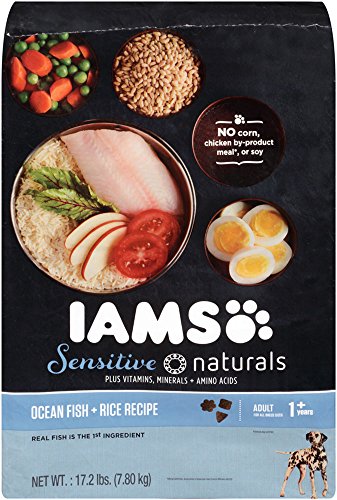IAMS Sensitive Naturals Adult Ocean Fish and Rice Recipe Dry Dog Food 17.2 Pounds