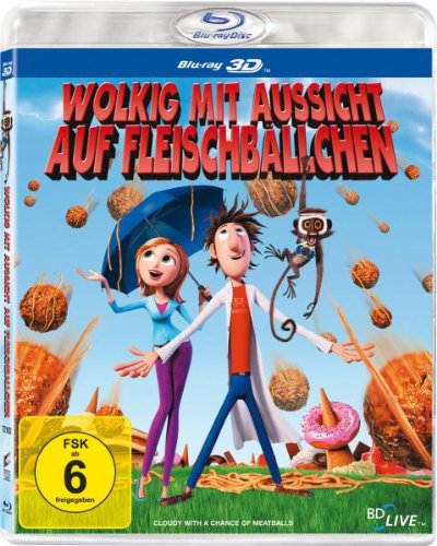 Wolkig mit Aussicht auf Fleischbällchen (3D Version) [3D Blu-ray]
