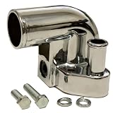 1979-UP FORD SMALL BLOCK 302 5.0 MUSTANG STEEL WATER NECK - CHROME by CFR Performance