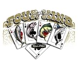 Four of A Kind (Wahoo, Tuna, Marlin, Dolphin) Poker Fishing T- shirt