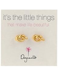 Dogeared "Its The Little Things" Love Knot Earrings
