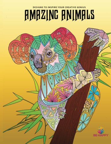 Amazing Animals: Adult Coloring Book, Designs to Inspire Your Creative Genius