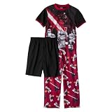Boys' Sleepwear Stars Wars Black/Red 2 pc Polyester Pajama Set