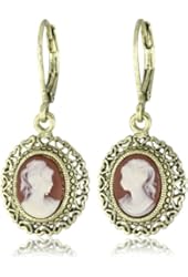 1928 Jewelry Vintage-Inspired Escapade Carnelian Drop Earrings