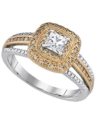 0.79CTW COGNAC DIAMOND 0.33CT-CPR BRIDAL SET