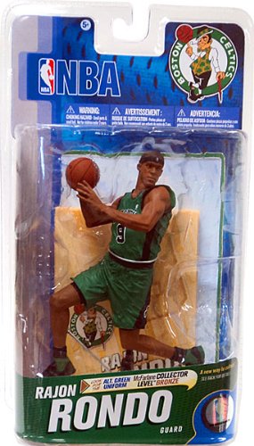McFarlane Toys NBA Sports Picks Series 19 Action Figure Rajon Rondo (Boston Celtics) Alternate DARK Green Jersey Bronze Collector Level Chase