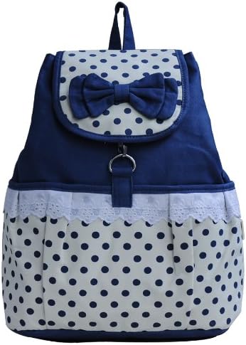 Middle School Students School Canvas Bag Bowwuth Bow Blue