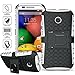 ElBolt Motorola E / Moto E 3 in 1 Bundle Armor Grenade Viewing Stand/Kickstand Hard Gel Case- White (Free Ultra-Sensitive Stylus Pen and Premium Screen Protector by ElBolt TM)