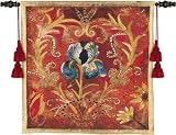 Review ArtExpression  / Bel Tesoro IV - Artist: Douglas - Fabric Size: 26.00 by 26.00 inches Wall Tapestry with hanging rods and tassels included