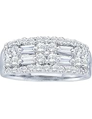 1.00CTW ROUND BAGGUETTE DIAMOND LADIES HIGHEND FASHION BAND
