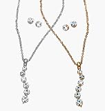 Avon Believe in Love Curve Necklace Gift Set in Red Signature Box Goldtone