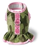 Doggles Dress Dog Harness, Green Camo, Small