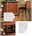 Kitchen & Housewares : Set of 2 Rich Dark Wood Finsh Slim-Line Style Bar Stool