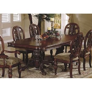 Home Line Elegant Double Pedestal Dining Table G230T by Home Line Industries