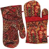 April Cornell Jamavar Red Oven Mitt