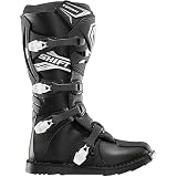 Shift Racing Combat Adult MotoX Motorcycle Boots - Color: Black, Size: 8