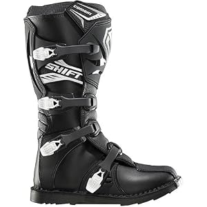 Shift Racing Combat Adult MotoX Motorcycle Boots - Color: Black, Size: 10