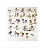Day In The Life Of A Girl by Norman Rockwell. Art Print Poster FRAME IT.. 13.25 inches width by 14 inches height. Highest Quality Art Poster Print