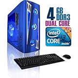 CybertronPC X-Cruiser 2 CINN11202SUL, Blue, Intel Core i3 Dual-Core (2.93GH ....