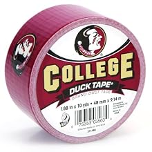 Duck Brand 240087 Florida State University College Logo Duct Tape, 1.88-Inch by 10 Yards, Single Roll