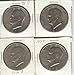 EISENHOWER (IKE) DOLLARS SET OF 4 DIFFERENT DATES BETWEEN 1971-1978