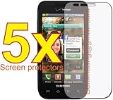 5x Samsung Fascinate SCH-i500 Premium Clear LCD Screen Protector Cover Guar ....