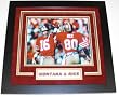 Joe Montana and Jerry Rice DUAL Autographed San Francisco 49ers 8x10 Photo - Custom Framed