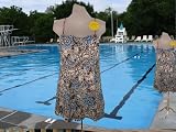 It Figures! Slender Thighs Collection - Animal Print Floral Swimdress Swimsuit RETAIL VALUE $99