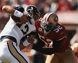 PATRICK WILLIS SAN FRANCISCO 49ERS 8X10 HIGH GLOSSY SPORTS ACTION PHOTO (O)