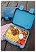 The BEST Bento Box For Kids & Adults- Unique Lunch Box With 4 Different Compartments- Keeps Food Fresh- Dishwasher & Microwave Safe- Great For School or Work- Cool Blue Color- Leak Proof & BPA FREE!