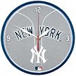New York Yankees MLB Round Wall Clock