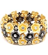 Flowered Stretch Bracelet