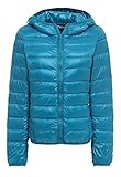 Z-SHOW Womens Outwear Light Packable Down Coat Powder Pillow Jacket,US Large/ASIAN 2XL,Acid Blue